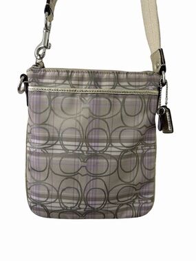 Coach Poppy Signature Tartan Plaid Crossbody Bag